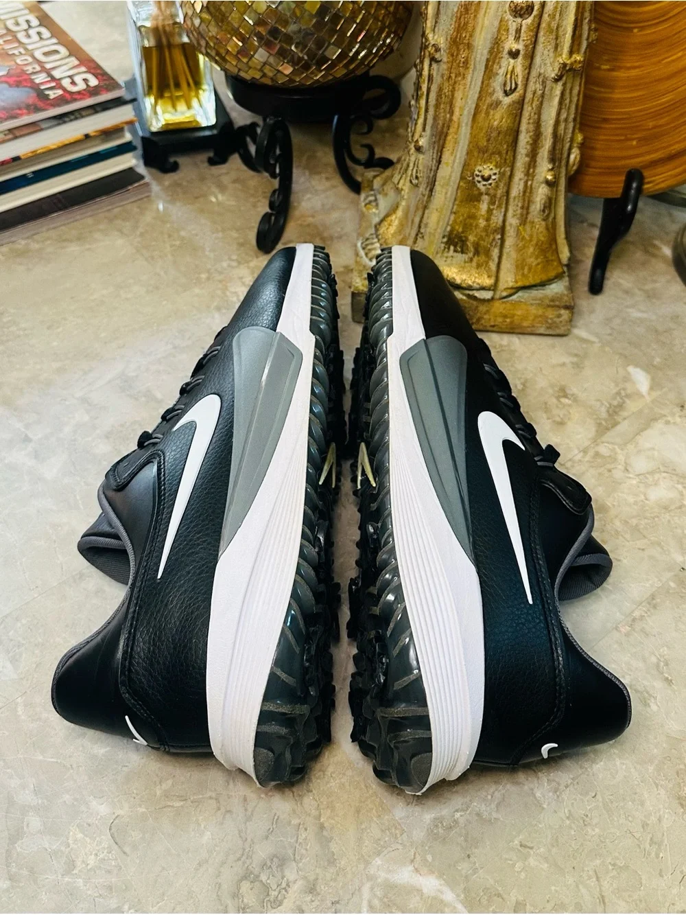 Nike Victory Pro 4 Wide Fit Black Grey Golf Shoes Men’s Size 12 HM9220-001